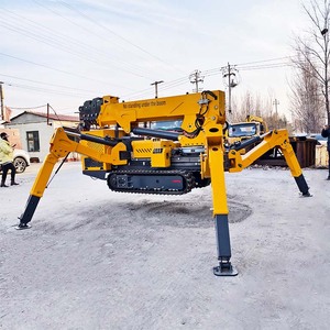 Grue araignée 3 tonnes 5 tonnes <span class=keywords><strong>8</strong></span> tonnes Boom télescopique Petite grue Spyder Mini grue sur chenilles de toit - Product Image 5