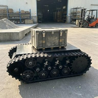 Nouvelle plateforme de chargement robotisée à chenilles en caoutchouc pour usage domestique, capacité de charge de 100 kg/800 kg, châssis de véhicule sur chenilles personnalisé