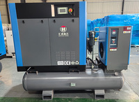 Compresseurs industriels 10 CV 7,5 kW, compresseur d'air rotatif électrique à aimant permanent 4-en-1 avec sécheur