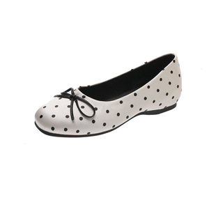 Fiocco a pois da donna con effetto rialzante, novità per la primavera 2026, adatto per ballerine con suola morbida - Product Image 5