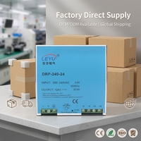 OKEY DRP-240 240W DIN Raylı Güç Kaynağı 24V 10A 48V 5A AC/DC Anahtarlamalı SMPS %85 Verimlilik -10~+70 Endüstriyel LED CCTV için
