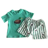Großhandel Baby Jungen Kleidung Ente Applique Shorts Outfit Kinder Boutique Kleidung