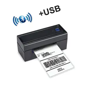 110mm 4x6 Barcode Label Thermal Printer with Usb Port Stickers Wireless Black and White Null Stock Free Software FAB Print