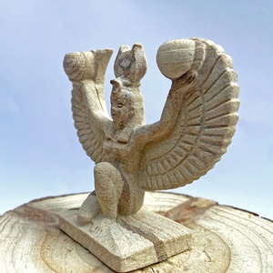 Diosa Egipcia Antigua <span class=keywords><strong>ISIS</strong></span> Tallada en Piedra Arenisca Natural de Alta Calidad para Decoración - Product Image 6