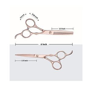 Tijeras para el cabello Inoue Kasumi, tijeras rectas de acero inoxidable de 6 pulgadas para uso estético, para diestros - Product Image 4