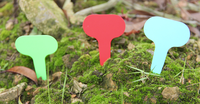 Satu Paket Isi Seratus Label Tanaman Pot Plastik Tahan Air, Label ID Tanaman Bunga, Label Nama, Penanda, Label Kebun