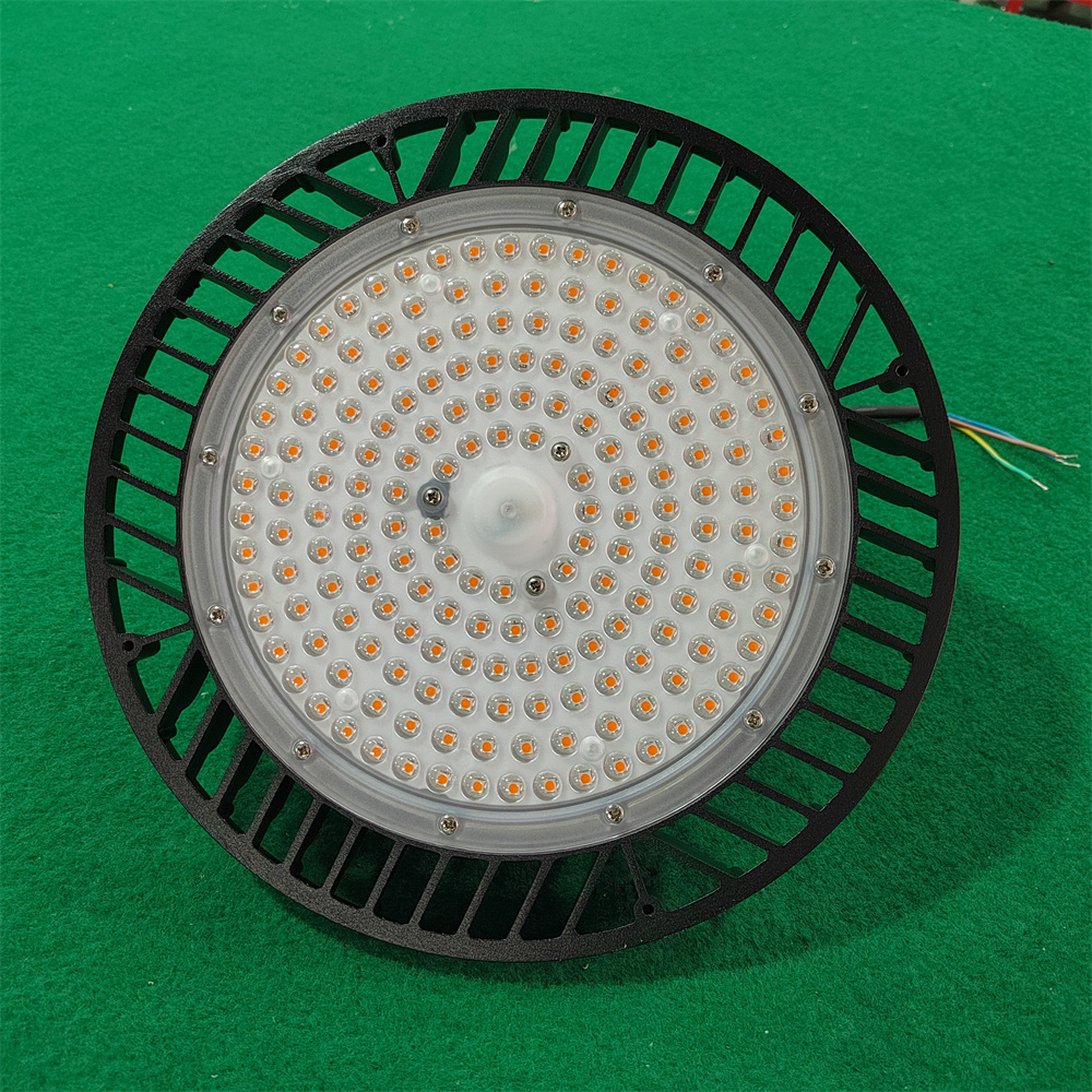 LED UFO Grow Light for Aluminum High Brightness Dimmable Waterproof IP66 50W-200W Full Spectrum 400-700 PPFD 120 Beam Light