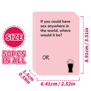 Juego de Cartas para Parejas con 50 Preguntas y Respuestas, Juguete Sexual, Caja Colorida con Empaque Atractivo, Juego de Cartas para Fiestas de Adultos, Modelo T01042987 - Product Image 5