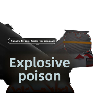 Pegatina reflectante para camión cisterna de aceite, advertencia de mercancías peligrosas de calor de PVC, mercancías tóxicas combustibles, <span class=keywords><strong>película</strong></span> reflectante de seguridad para vehículos para - Product Image 2