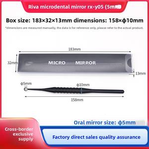 Espejo Bucal para Examen Dental, Acero Inoxidable, Mango de Plástico de Una o Dos Caras, Desinfectable a 134°C, 10 Unidades por Paquete - Product Image 6