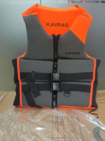 Gilet de sauvetage en néoprène personnalisé pour adulte, fermeture éclair avant, double boucle, gilet de flottabilité pour sports nautiques, jet ski, bateau, natation