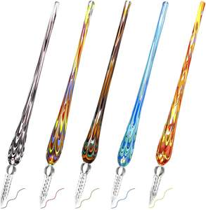 Stylos de calligraphie en verre EACAJESS, stylo plume en verre et stylo signature en cristal pour la peinture artistique, l'écriture et la décoration - Product Image 1