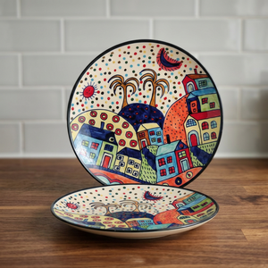 Artisan Ceramic Round Bohemian Decorative <b>Mats</b> and Pads 10.3 Inch Durable Washable Home Decor Premium Handmade Custom Thickness - Product Image 1
