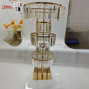 Decorazioni per Feste di Matrimonio, Centrotavola a 5 Livelli, Supporti per <span class=keywords><strong>Vasi</strong></span> di Fiori in Metallo Argento e Oro, Decorazioni per Tavoli Nuziali - Product Image 1