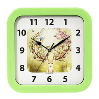 Horloge murale à quartz carrée en plastique, Simple et à la mode, pour salon, chambre à coucher, vente directe, fabricants