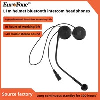 Casque Stéréo Classique Europhone L1M pour Casques de Moto, Écouteurs Sans Fil Étanche en ABS pour Appels et Musique