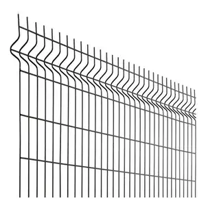 Aluminum Fence and Panels Suppliers OEM Customized Bending Welded Wire Mesh Fence 25mmx 25mm Mesh Size 3D Fence Welded Panels
