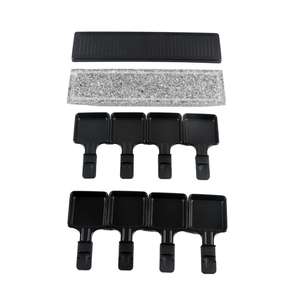 Gril à <span class=keywords><strong>raclette</strong></span> électrique pliable OEM Gril électrique pour 8 personnes Bbq intérieur antiadhésif - Product Image 4