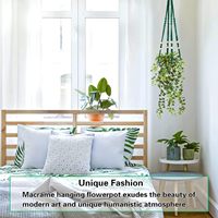 Vente en gros de porte-pots de fleurs panier de jardinière suspendu cintres pour plantes en macramé