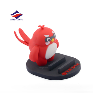 Longzhiyu 20 năm kinh nghiệm tùy chỉnh Vinyl figurine điện thoại đứng dễ thương động vật nhân vật PVC Bàn giữ điện thoại di động - Product Image 3