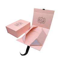 Boîte magnétique vide pliable en carton rigide mat de luxe, personnalisée avec logo, écologique et biodégradable, de grande taille