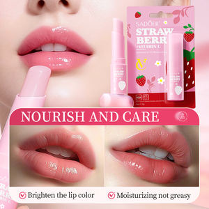 Bálsamo Labial Hidratante SADOER con Vitamina C y Extracto de Fresa, Nutritivo, Reparador, Anti-Agrietamiento, Mejora la Sequedad, Reduce las Líneas de los <span class=keywords><strong>Labios</strong></span>, Productos para el Cuidado de los <span class=keywords><strong>Labios</strong></span> - Product Image 4