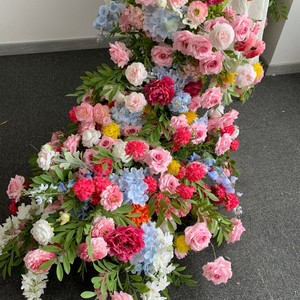Camino <span class=keywords><strong>de</strong></span> <span class=keywords><strong>Mesa</strong></span> <span class=keywords><strong>de</strong></span> Flores Artificiales Mixtas, Arreglo Floral <span class=keywords><strong>de</strong></span> Rosas Rosadas para Centros <span class=keywords><strong>de</strong></span> <span class=keywords><strong>Mesa</strong></span> <span class=keywords><strong>de</strong></span> Boda, Decoración <span class=keywords><strong>de</strong></span> <span class=keywords><strong>Mesa</strong></span> para Fiestas <span class=keywords><strong>de</strong></span> Boda - Product Image 4