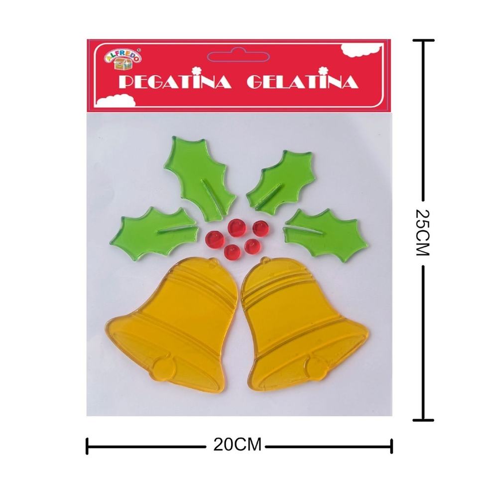 Christmas Gel Decoration "Christmas Bell" 20x25cm - Christmas Ornament