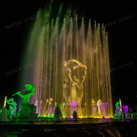 Fontaine musicale dynamique pour jardin extérieur, fontaine de bassin, fontaine de jardin, fontaine d'eau extérieure, installation sur site