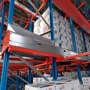 <span class=keywords><strong>FIFO</strong></span> Tự Động Kho Kệ Hệ Thống Pallet Lưu Trữ Kệ Xếp Chồng Kệ Kệ Đài Phát Thanh Đưa Đón Kệ Cho Kho Lạnh Phòng - Product Image 6