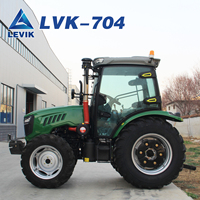 Mini tracteur chinois 4x4 de 70 CV LEVIK, tracteurs agricoles avec pelle arrière