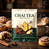 Thé Chai Instantané Préparé, Thé au Lait Chai, Service OEM, Emballage en Sachet et Boîte