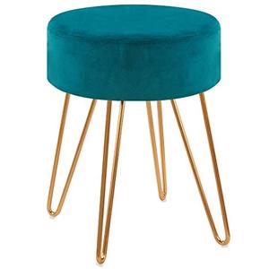 Marco de cobre Base PUF otomano taburete - Product Image 1