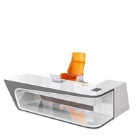 Bureau de direction moderne pour PDG, table de bureau pour ordinateur, bureaux de direction, bureau en forme de L pour manager, bureau de direction pour PDG