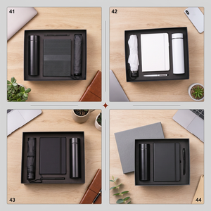 Ensemble cadeau écologique de bloc-notes et stylo en cuir PU pour promotion d'entreprise, boîte cadeau personnalisée, personnalisation numérique - Product Image 4