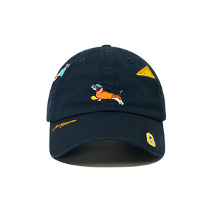 Gorra de béisbol vintage de moda urbana con bordado de perro, unisex, de corona profunda, que estiliza el rostro, informal para exteriores, que combina con todo. - Product Image 3