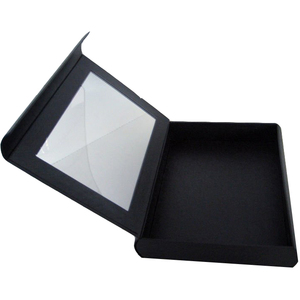 Bán buôn A5 rõ ràng cửa sổ Hộp quà tặng từ đóng cửa Gấp thiết kế UV lớp phủ matt Cán dập nổi in ấn-Snap Shut hộp - Product Image 4