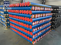 Bâche en polypropylène (PP) de qualité supérieure, bleue et orange, imperméable et résistante aux UV, en tissu plastique tissé pour couverture de camion et usage extérieur
