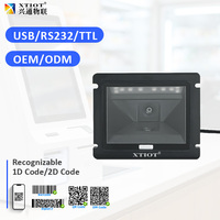 Escáner de Códigos QR Integrado de Alta Resolución, Lector de Códigos de Barras Rápido, Módulo OEM USB TTL RS232 para Punto de Venta y Autopago XT2601M