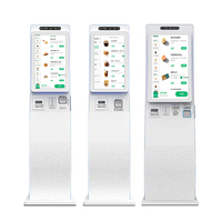 Kiosque d'enregistrement et de départ en libre-service pour hôtel, distributeur de cartes, imprimante de tickets, scanner de code QR, écran tactile 10 points, 19-22 pouces