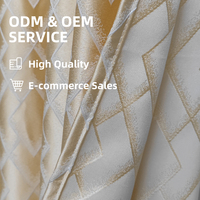 Rideau Jacquard prêt à l'emploi d'approvisionnement d'usine pour Offre Spéciale de bureau à domicile Rideaux en tissu de taille personnalisée pour la maison