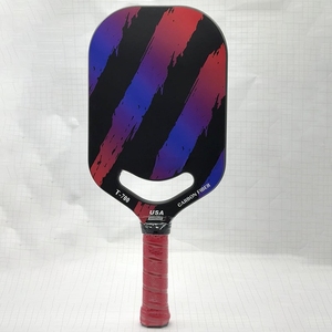 Diseño rojo Air Dynamics Advanced Pickleball Paddle 16mm fibra de carbono panal núcleo termoformado sin marco Edgeless portátil - Product Image 6