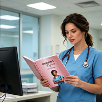 Carnet personnalisé A5 A6 pour infirmières CNA et NICU, guide d'étude quotidien pour infirmières, feuilles médicales, journal à spirales, carnet pour médecins et infirmières
