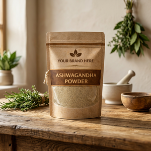 Poudre d'Ashwagandha, complément alimentaire naturel à base de plantes, poudre de racine de Withania Somnifera pure à grains fins, nutrition ayurvédique à base de plantes - Product Image 1