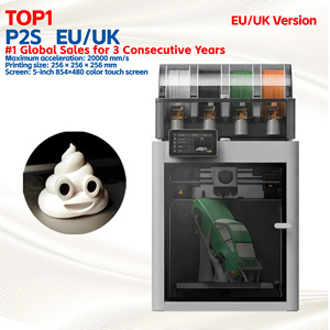 Imprimante 3D Bamboo Lab P2S Version UE/Royaume-Uni Débloquée Mondialement Haute Vitesse 500mm/s Meilleure Vente pour <span class=keywords><strong>la</strong></span> Maison et les Entreprises - Product Image 1