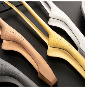 Pinces à barbecue en acier inoxydable doré, longues et pointues, ustensile durable et compatible lave-vaisselle pour pique-nique, camping, barbecue et cuisine - Product Image 3