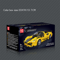MOULD KING 27141 Curbun V8 Supercar italienne Widebody, Briques à assembler, Jouets pour garçons, Boîte de présentation MOC, Cadeau, Blocs de construction pour enfants