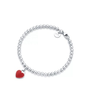 <span class=keywords><strong>Bracelet</strong></span> classique en émail en forme de T avec perles de 4 mm et colle liquide, lien, amour à la maison, <span class=keywords><strong>bracelet</strong></span> en pierre naturelle en <span class=keywords><strong>or</strong></span> rose 18 carats - Product Image 3