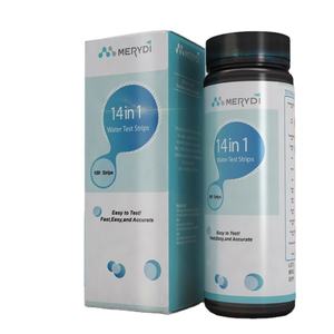 Kit de Tiras Reactivas <span class=keywords><strong>para</strong></span> Análisis de Agua 14 en 1, Ligero y Portátil, con 2 Años de Garantía, <span class=keywords><strong>para</strong></span> Piscinas, Spas y Agua Potable - Product Image 1