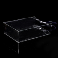 Sacs de Shopping en Plastique Personnalisés Transparent avec Poignée, en PVC, pour Emballage Cadeau, Économiques, avec Logos